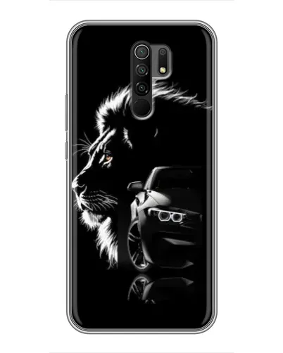Чехол для Xiaomi Redmi 9 с картинкой «BMW и лев» Чехол для Xiaomi Redmi 9 с картинкой «BMW и лев»