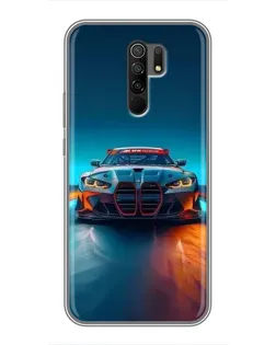 Чехол для Xiaomi Redmi 9 с картинкой «BMW — огни неона» Чехол для Xiaomi Redmi 9 с картинкой «BMW — огни неона»