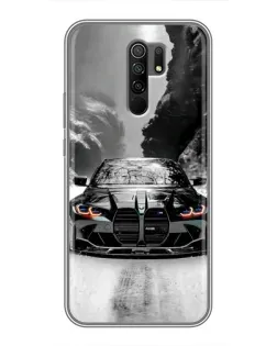 Чехол для Xiaomi Redmi 9 с картинкой «BMW — акварельный дрифт» Чехол для Xiaomi Redmi 9 с картинкой «BMW — акварельный дрифт»