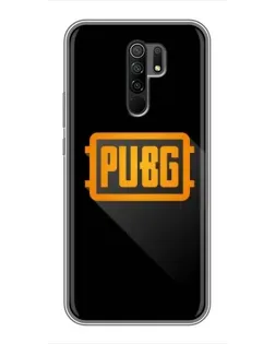 Чехол для Xiaomi Redmi 9 с картинкой «PUBG — рамка лого»