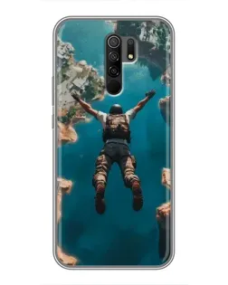 Чехол для Xiaomi Redmi 9 с картинкой «PUBG — свободное падение»