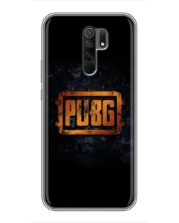 Чехол для Xiaomi Redmi 9 с картинкой «PUBG — золотой логотип»