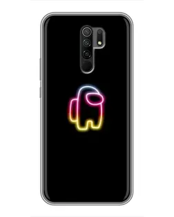 Чехол для Xiaomi Redmi 9 с картинкой «Among Us градиент»