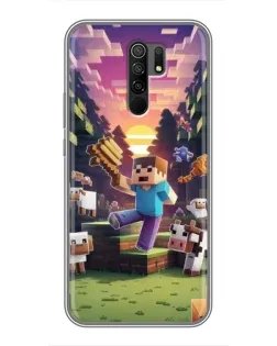 Чохол для Xiaomi Redmi 9 з картинкою «Стів на фермі»