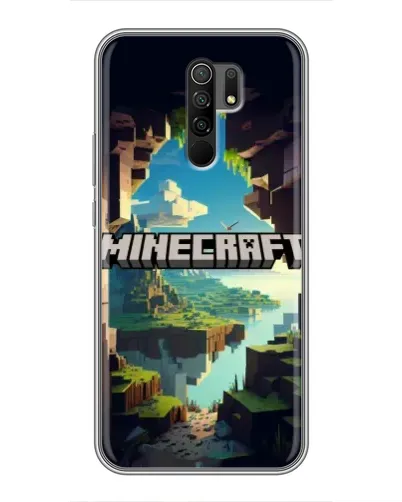 Чохол для Xiaomi Redmi 9 з картинкою «Печера Майнкрафт»