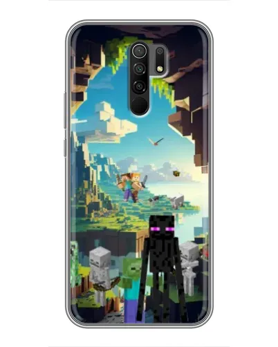 Чохол для Xiaomi Redmi 9 з картинкою «Ендермен у лісі»