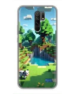 Чохол для Xiaomi Redmi 9 з картинкою «Minecraft літній день»