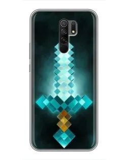 Чохол для Xiaomi Redmi 9 з картинкою «Алмазний меч неон»