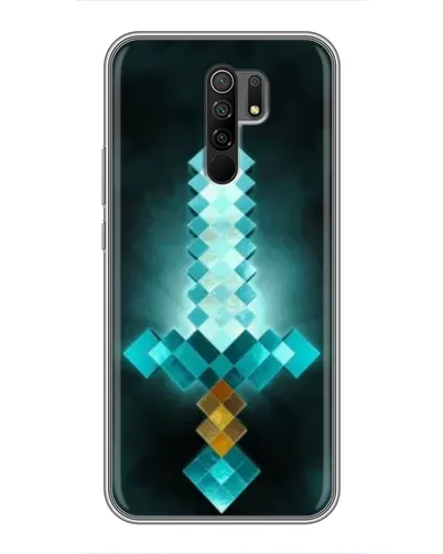 Чохол для Xiaomi Redmi 9 з картинкою «Алмазний меч неон»
