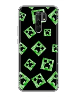 Чохол для Xiaomi Redmi 9 з картинкою «Паттерн з кріперами»