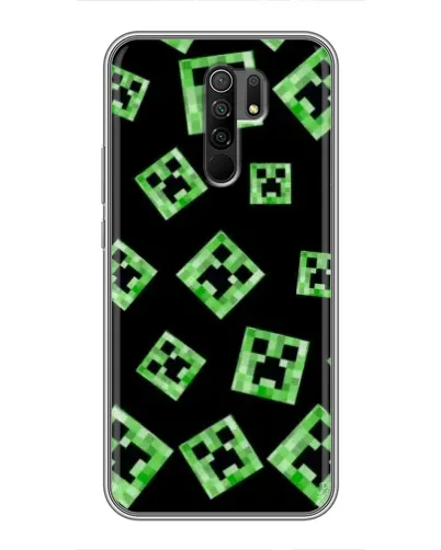 Чохол для Xiaomi Redmi 9 з картинкою «Паттерн з кріперами»