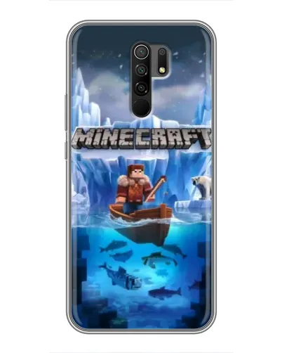 Чохол для Xiaomi Redmi 9 з картинкою «Minecraft льодянийсвіт»
