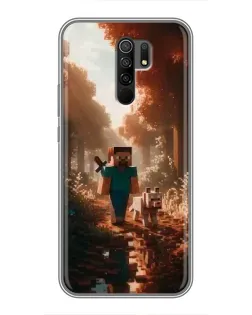 Чохол для Xiaomi Redmi 9 з картинкою «Стів у лісі»