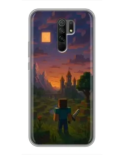 Чохол для Xiaomi Redmi 9 з картинкою «Стів біля вежі»