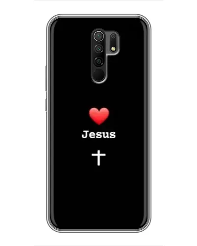 Чехол для Xiaomi Redmi 9 с картинкой «Сердце - Jesus» Чехол для Xiaomi Redmi 9 с картинкой «Сердце - Jesus»