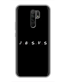 Чехол для Xiaomi Redmi 9 с картинкой «Точки веры J.E.S.U.S.»