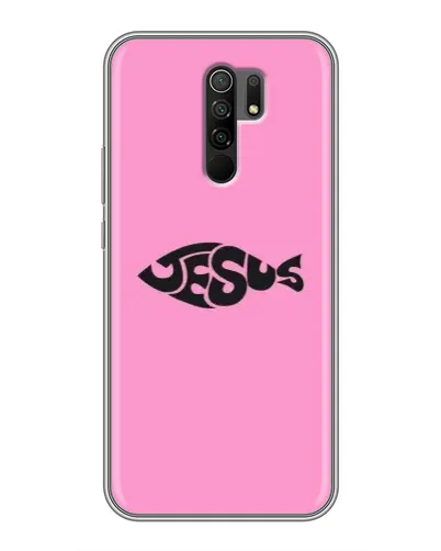 Чехол для Xiaomi Redmi 9 с картинкой «Розовый символ Jesus» Чехол для Xiaomi Redmi 9 с картинкой «Розовый символ Jesus»