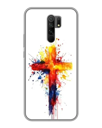 Чехол для Xiaomi Redmi 9 с картинкой «Акварельный крест» Чехол для Xiaomi Redmi 9 с картинкой «Акварельный крест»