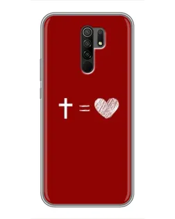 Чехол для Xiaomi Redmi 9 с картинкой «Уравнение любви»