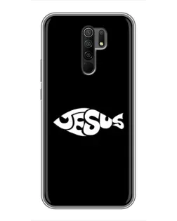 Чехол для Xiaomi Redmi 9 с картинкой «Рыба Jesus»