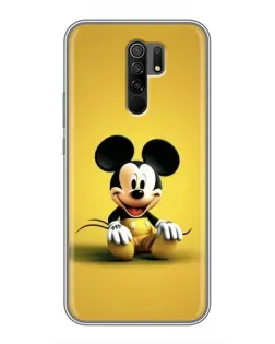 Чехол для Xiaomi Redmi 9 с картинкой «Микки на желтом»