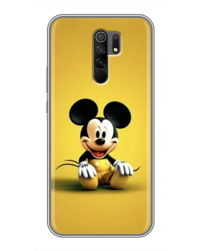 Чехол для Xiaomi Redmi 9 с картинкой «Микки на желтом»