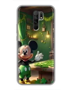 Чехол для Xiaomi Redmi 9 с картинкой «Микки в мастерской»