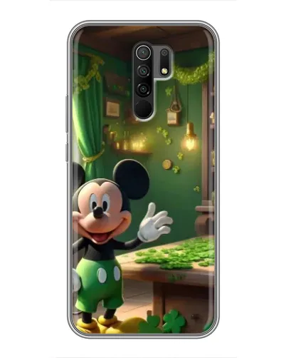 Чехол для Xiaomi Redmi 9 с картинкой «Микки в мастерской»