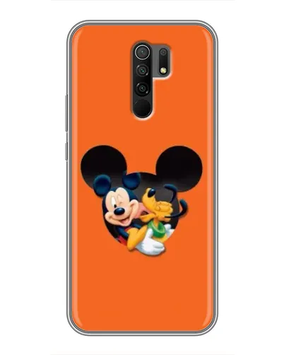 Чехол для Xiaomi Redmi 9 с картинкой «Сердце Микки Минни»