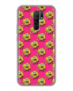 Чехол для Xiaomi Redmi 9 с картинкой «Розовый паттерн»