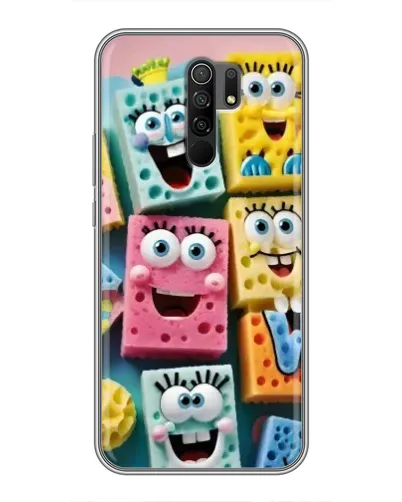 Чехол для Xiaomi Redmi 9 с картинкой «Цветные губки»