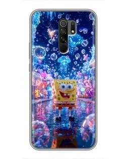 Чехол для Xiaomi Redmi 9 с картинкой «Неоновый океан»