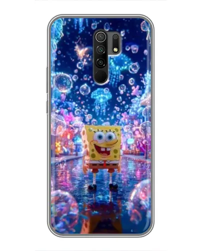 Чехол для Xiaomi Redmi 9 с картинкой «Неоновый океан»