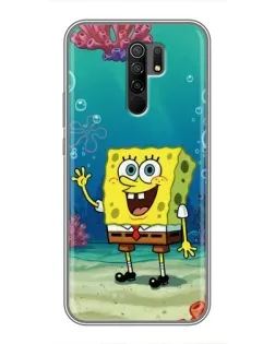 Чехол для Xiaomi Redmi 9 с картинкой «Подводный привет»