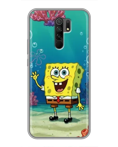 Чехол для Xiaomi Redmi 9 с картинкой «Подводный привет»