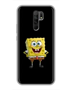 Чехол для Xiaomi Redmi 9 с картинкой «Классический Губка Боб»