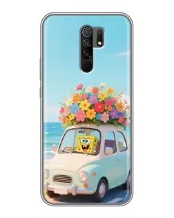 Чехол для Xiaomi Redmi 9 с картинкой «Автомобильное путешествие»