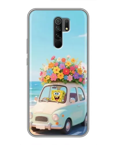 Чехол для Xiaomi Redmi 9 с картинкой «Автомобильное путешествие»