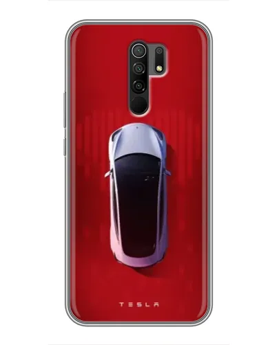 Чехол для Xiaomi Redmi 9 с картинкой «Tesla Top View»