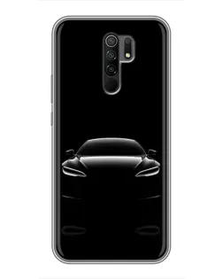 Чехол для Xiaomi Redmi 9 с картинкой «Силуэт Tesla Night»