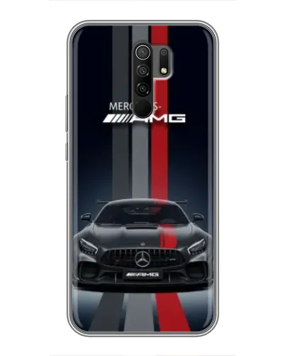 Чехол для Xiaomi Redmi 9 с картинкой «Mercedes — белый карбон» Чехол для Xiaomi Redmi 9 с картинкой «Mercedes — белый карбон»