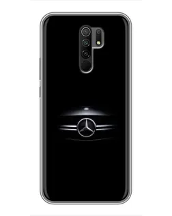 Чехол для Xiaomi Redmi 9 с картинкой «Mercedes — абстрактные линии»