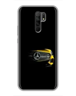 Чехол для Xiaomi Redmi 9 с картинкой «Mercedes — ретро стиль»
