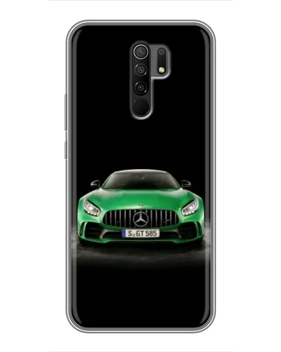 Чехол для Xiaomi Redmi 9 с картинкой «Mercedes — неоновый лого» Чехол для Xiaomi Redmi 9 с картинкой «Mercedes — неоновый лого»