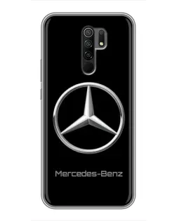 Чехол для Xiaomi Redmi 9 с картинкой «Mercedes Silver Logo»