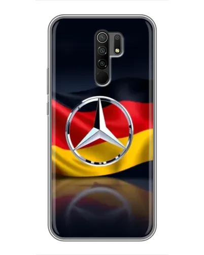 Чехол для Xiaomi Redmi 9 с картинкой «Mercedes — флаг Германии» Чехол для Xiaomi Redmi 9 с картинкой «Mercedes — флаг Германии»