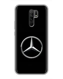 Чехол для Xiaomi Redmi 9 с картинкой «Mercedes классический лого»
