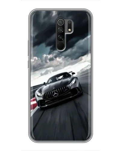 Чехол для Xiaomi Redmi 9 с картинкой «Гоночный Mercedes AMG» Чехол для Xiaomi Redmi 9 с картинкой «Гоночный Mercedes AMG»