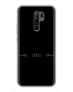 Чехол для Xiaomi Redmi 9 с картинкой «Audi — световой подпись»