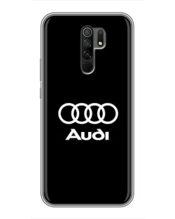 Чехол для Xiaomi Redmi 9 с картинкой «Классическое лого Audi»